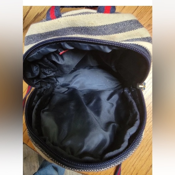 Tommy Hilfiger Blue Cream Red Stripe Purse - Picture 4 of 6